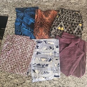 LuLaRoe Geometric Leggings Size Oz. Set Of 6